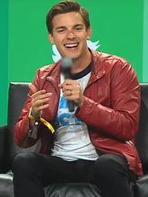 Matpat Red Leather Jacket